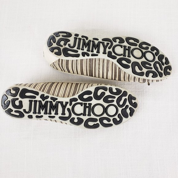 JIMMY CHOO Walsh Metallic Flats - Picture 6 of 14
